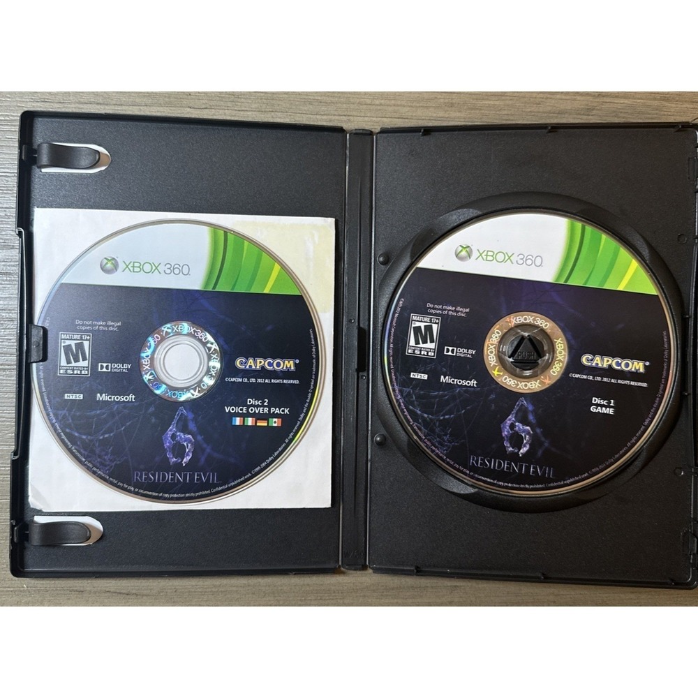 Resident‎ Evil 6 (Microsoft Xbox 360, 2012) Disc Only
